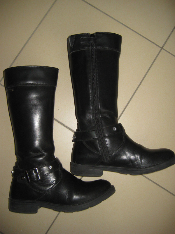 bottes cuir fille 34 geox