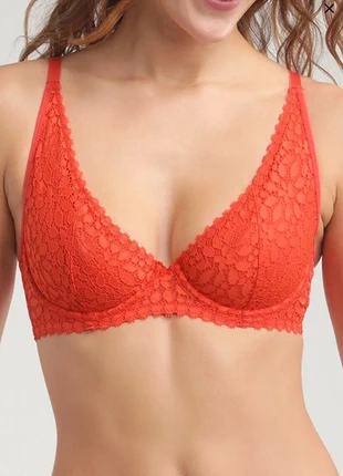 Soutien-gorge Dim neuf Dentelle - Rouge 90D, brand: DIM, condition: New with tags, size: 75D, €10.00, €11.20 includes Buyer Protection