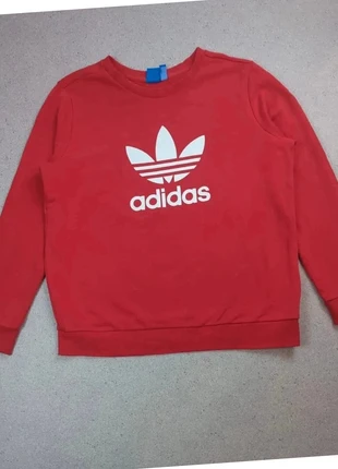 Sweat Adidas Originals | Rouge vif logo Trefoil blanc | XL Femme, brand: adidas, condition: Very good, size: XL / 42 / 14, €18.00, €19.60 includes Buyer Protection Pro