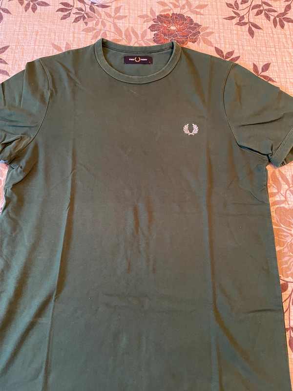 T-shirt verde Fred Perry 3