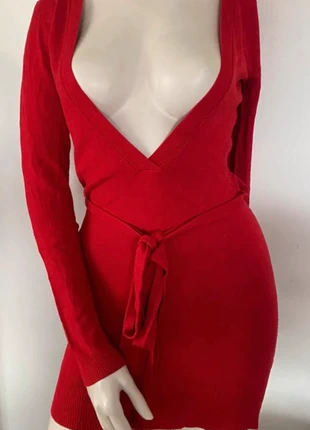 Superbe robe tunique rouge décolletée Laetitia Rosa taille 36/38 soie coton lycra, merk: Laetitia Rosa, staat: Heel goed, maat: S / 36 / 8, € 5,00, € 5,95 inclusief Kopersbescherming