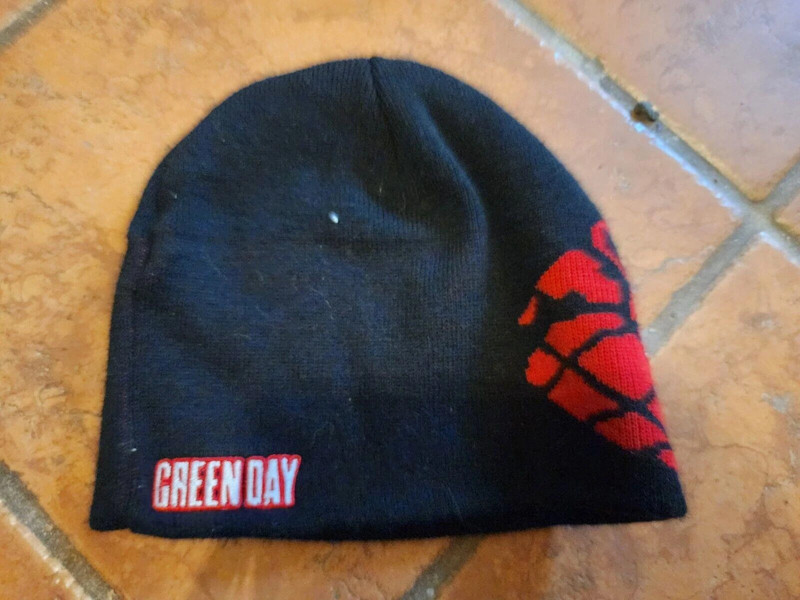 Green Day Logo - Heart Grenade - Embroidered Beanie 2