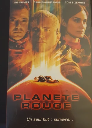 K7 vidéo vhs vintage planète rouge val kilmer, staat: Goed, € 5,00, € 5,95 inclusief Kopersbescherming