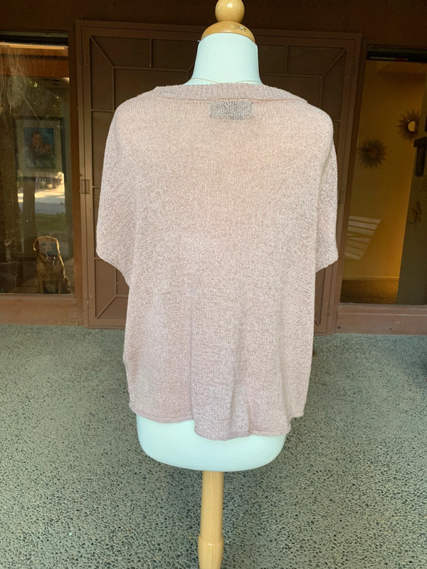 Soft Pink Short Sleeved Anthropologie Top 2