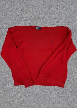Pull Ralph Lauren 100% coton taille XL rouge, marca: Ralph Lauren, estado: Muito bom, tamanho: XL, €34.90, €37.35 inclui Proteção do Comprador Pro