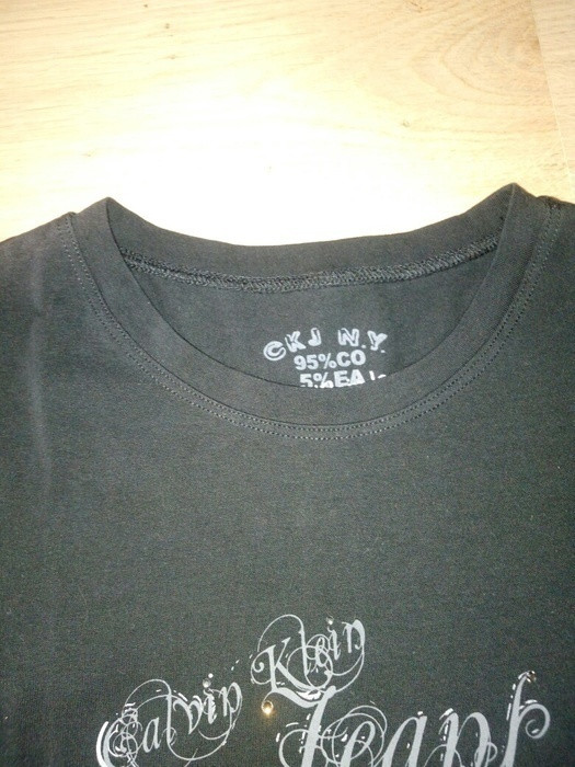 T-shirt CKJ manches longues avec 6 petits strass 3