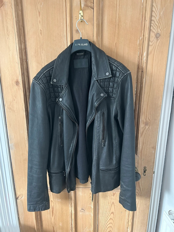 Allsaints men’s leather biker jacket - Vinted