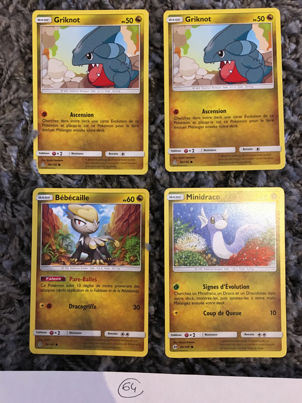 Cartes Pokemon Base Coloris Jaune Vinted