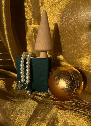 Classic Faux Pearl Necklace With Sparkling Charm – Festive Vintage Look, merk: Vintage, staat: Goed, € 5,00, € 5,95 inclusief Kopersbescherming