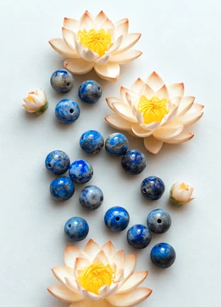 Lot 16 perles lapis-lazuli naturelle 8 mm (NAT8), brand: lapis lazuli, condizioni: Ottime, €4.00, €4.90 include la Protezione acquisti Pro