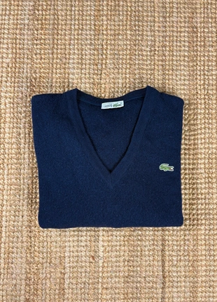 Pull Col V Bleu Marine Lacoste Vintage Made in France Taille 5 - L, marque: Lacoste, état: Très bon état, taille: L, 45,00 €, 47,95 € Protection acheteurs (Pro) incluse