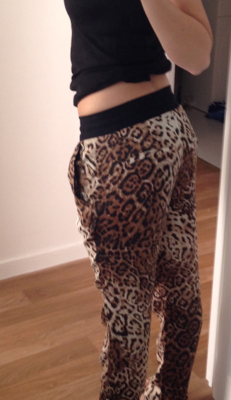 Pantalon satin leopard 3