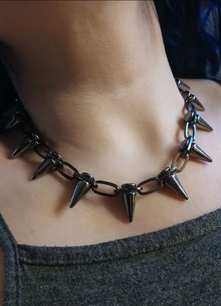 Punk spike necklace, brand: gothic, condition: New with tags, £12.00, £13.30 includes Buyer Protection