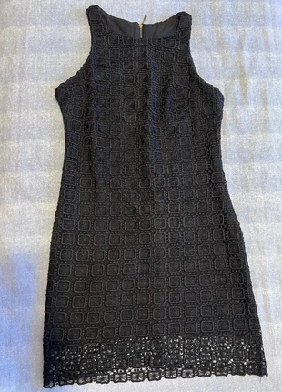 Tubino nero macramè, condition: Very good, size: S / 36 / 8, €18.00, €19.60 includes Buyer Protection