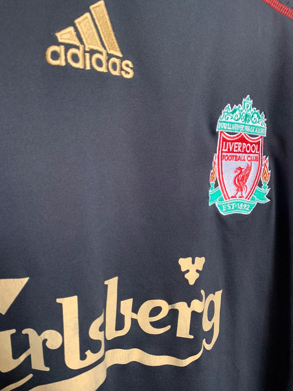 Black and gold liverpool away kit on sale