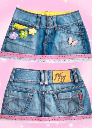 ●Y2K Phard fairycore mini skirt crochet flowers + yellow zip details (size 26 = IT 40 / S)●, marke: Phard, zustand: Sehr gut, größe: S / 36 / 8, 48,99 €, 52,14 € inklusive Vinted-Käuferschutz