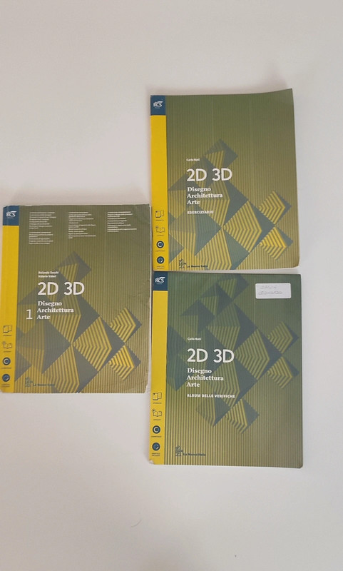 Libro 2D 3D Disegno Architettura Arte + album delle verifiche ed ...