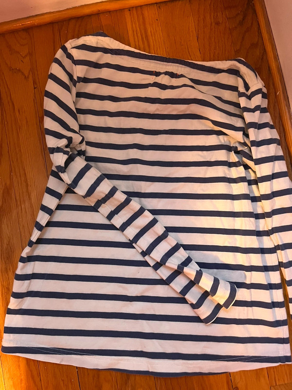 blue stripes long sleeve shirt 3