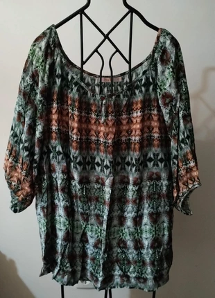 Camisola estampada de viscose da Drops, marca: Drops, estado: Muito bom, tamanho: L / 40 / 12, €6.00, €7.00 inclui Proteção do Comprador