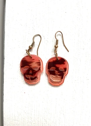 Orecchini pendenti rosa teschio, estado: Muy bueno, 5,00 €, 5,95 € Protección al comprador incluida