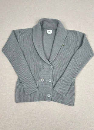Pull Cardigan Tressé à Boutons Col Châle Femme Lacoste Gris Taille S, marque: Lacoste, état: Très bon état, taille: S / 36 / 8, 24,00 €, 25,90 € Protection acheteurs (Pro) incluse