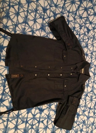 camicia nera, marque: Re-Worked, état: Bon état, taille: L, 1,00 €, 1,75 € Protection acheteurs incluse