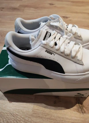 Puma Suede Mayu Mix Wn’s blanches noires T38 – baskets plateforme femme – neuves avec boîte, merk: Puma, staat: Nieuw met prijskaartje, maat: 38, € 35,00, € 37,45 inclusief Kopersbescherming