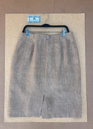 Jupe vintage Burberrys en lin – Élégance intemporelle Skirt Vintage Beige Rok Elegantie Taille L, brand: Burberry London, condizioni: Ottime, taglia: L / IT 44 / EU 40, €35.00, €37.45 include la Protezione acquisti