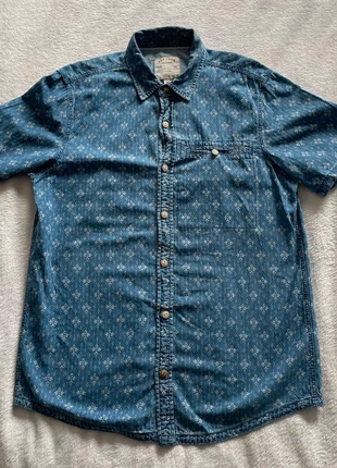 FatFace Indigo Floral Cotton Shirt – Size Medium, brand: FatFace, condition: Very good, size: M, £11.99, £13.29 includes Buyer Protection