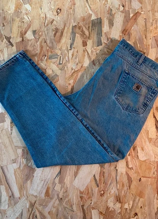 Pantalon bleu carhartt-taille 54, brand: Carhartt, condition: Good, size: W44, €30.00, €32.20 includes Buyer Protection