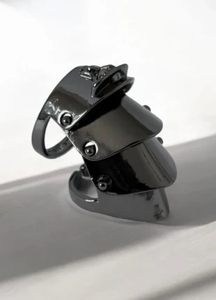 Bague Armure Metal Noir - Cosplay Nana Osaki -Style Punk Gothique, merk: Nana, staat: Heel goed, maat: 60.9 mm / 19.4 mm Ø, € 12,00, € 13,30 inclusief Kopersbescherming