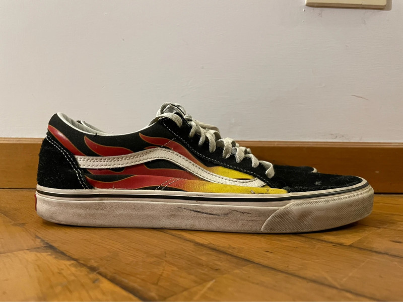 Vans con sale le fiamme