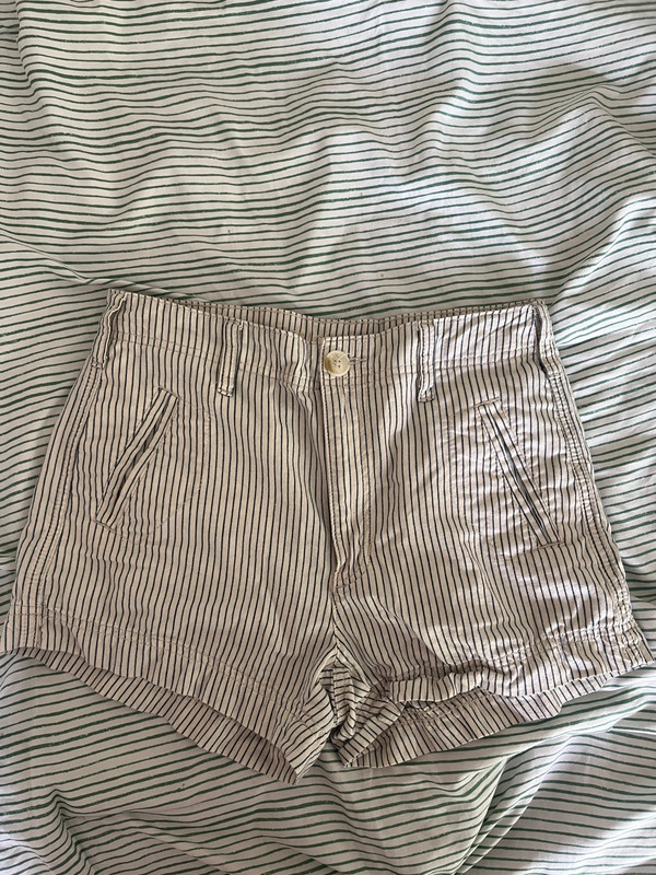 vintage striped shorts
