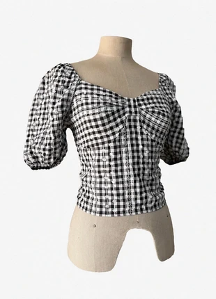 Top cuadros, marca: Vintage Dressing, estado: Muito bom, tamanho: S / 36 / 8, €12.00, €13.30 inclui Proteção do Comprador