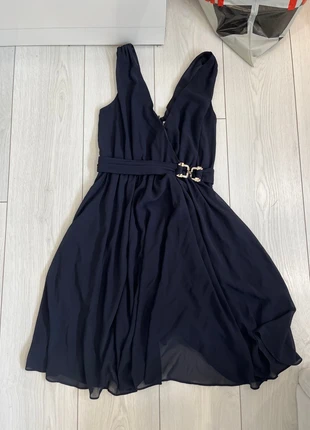 Tamsiai mėlyna suknelė, marque: Morgan, état: Neuf avec étiquette, taille: XS / 34 / 6, 7,00 €, 8,05 € Protection acheteurs incluse