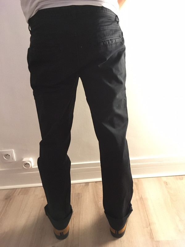 Pantalon Chino droit noir homme Zara taille (US) W32xL32 3