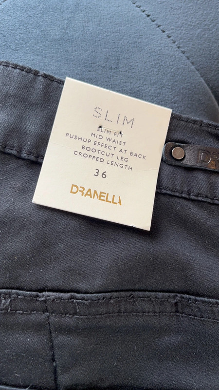 Dranella new cotton black trouser 36/10 -