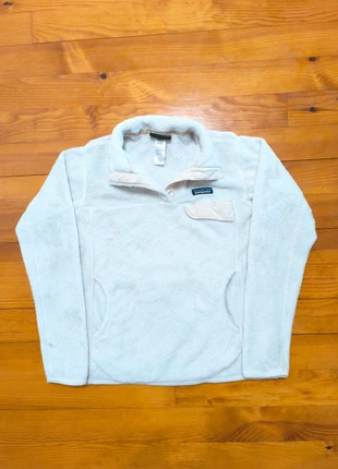 Polaire Femme - Col à boutons - Synchilla Snap-T - Patagonia - Crème - Taille M, brand: Patagonia, condition: Very good, size: M / 38 / 10, €59.99, €63.69 includes Buyer Protection