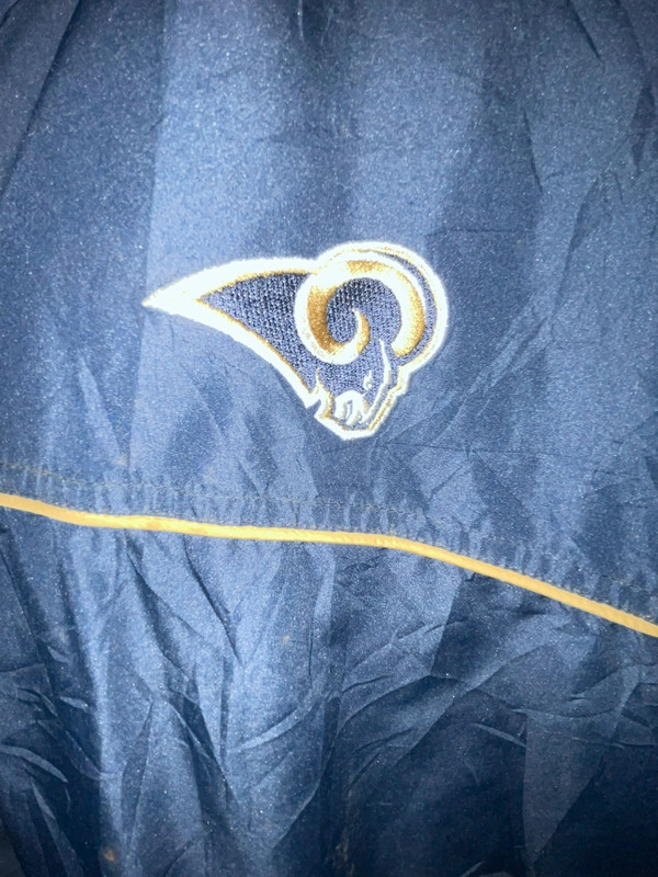 Vintage Reebok St Louis Rams NFL  Jacket 90s Y2K Size 2XL Lightweight Full Zip 2