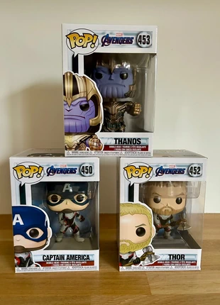 Funko POP Marvel Avengers 450 Captain America 452 Thor 453 Thanos, marque: Funko Pop, état: Très bon état, taille: M, 30,00 €, 32,20 € Protection acheteurs incluse