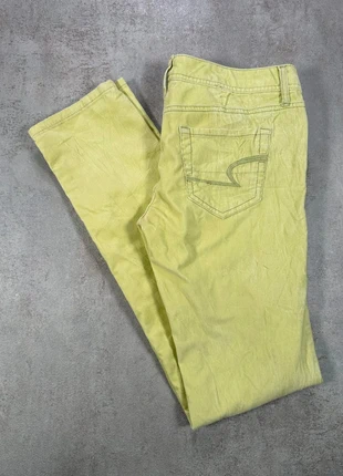 Pantalon Vintage En Velours Côtelé / Corduroy Americian Eagle lime droit coton taille 2, brand: Vintage Dressing, condition: Very good, size: L / 40 / 12, €10.00, €11.20 includes Buyer Protection Pro