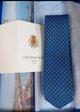 Cravatta Fantastica, merk: Caracciolo, staat: Nieuw met prijskaartje, € 26,00, € 28,00 inclusief Kopersbescherming