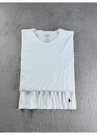 T-shirt Ralph Lauren col rond blanc logo brodé noir taille L, merk: Ralph Lauren, staat: Heel goed, maat: L, € 21,00, € 22,75 inclusief Kopersbescherming