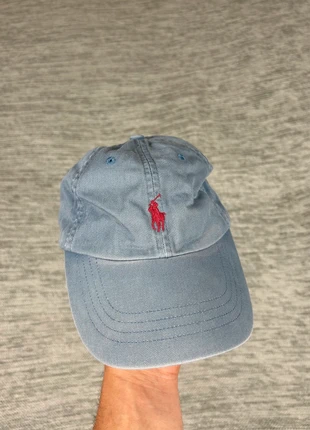 Casquette Ralph Lauren couleur uni bleu taupe logo rouge T.U chic old money street wear 7, brand: Ralph Lauren, condition: Very good, size: One size, €29.00, €31.15 includes Buyer Protection Pro