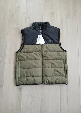 Lacoste – Doudoune sans manches kaki & noir – Taille 54 – Neuve avec étiquette, brand: Lacoste, condition: New with tags, size: L, €135.00, €142.45 includes Buyer Protection