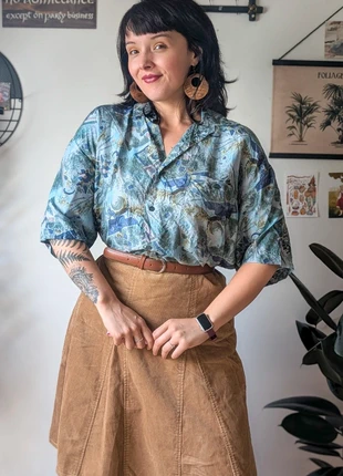 Chemisette bleue soie, condition: Very good, size: XXXL / 46 / 18, €29.50, €31.68 includes Buyer Protection Pro