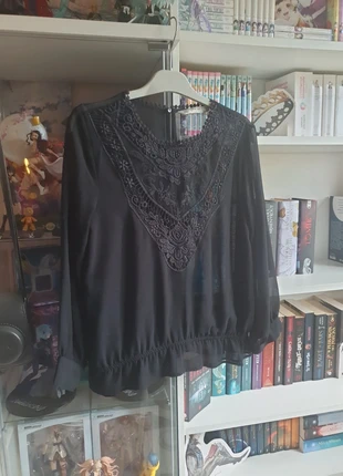 Haut transparent noir Zara, marque: Zara, état: Très bon état, taille: S / 36 / 8, 7,99 €, 9,09 € Protection acheteurs incluse