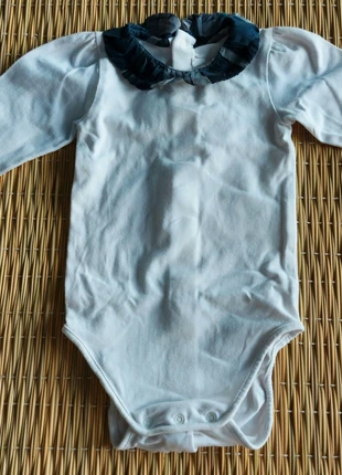 Body Burberry bébé 3 mois – Col claudine à carreaux – 100% coton, marque: Burberry, état: Très bon état, taille: 3-6 mois / 62 cm, 6,00 €, 7,00 € Protection acheteurs incluse