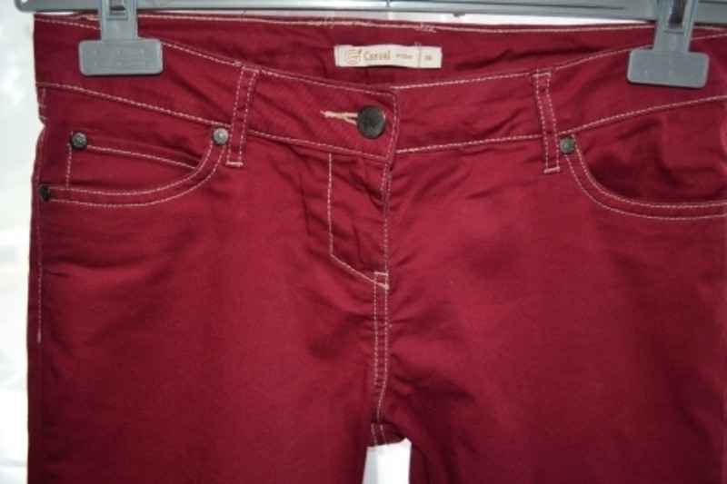 Pantalon Femme Rouge grenat 2