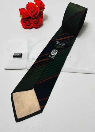 Cravate Edsor Kronen vintage en soie verte à rayure - 8,5 cm très bon état, brand: Edsor Kronen, condition: Very good, €40.00, €42.70 includes Buyer Protection Pro